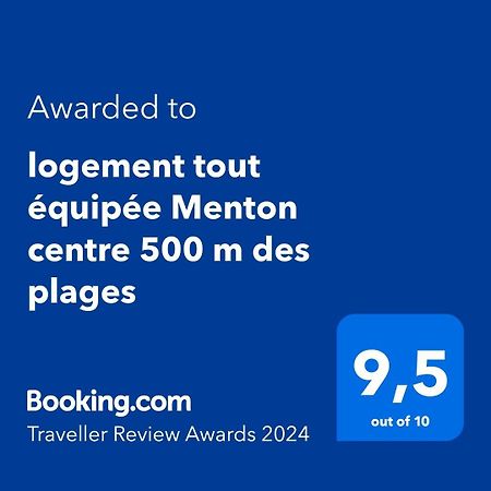 Appartement Tout Equipe Centre Ville Menton Luaran gambar
